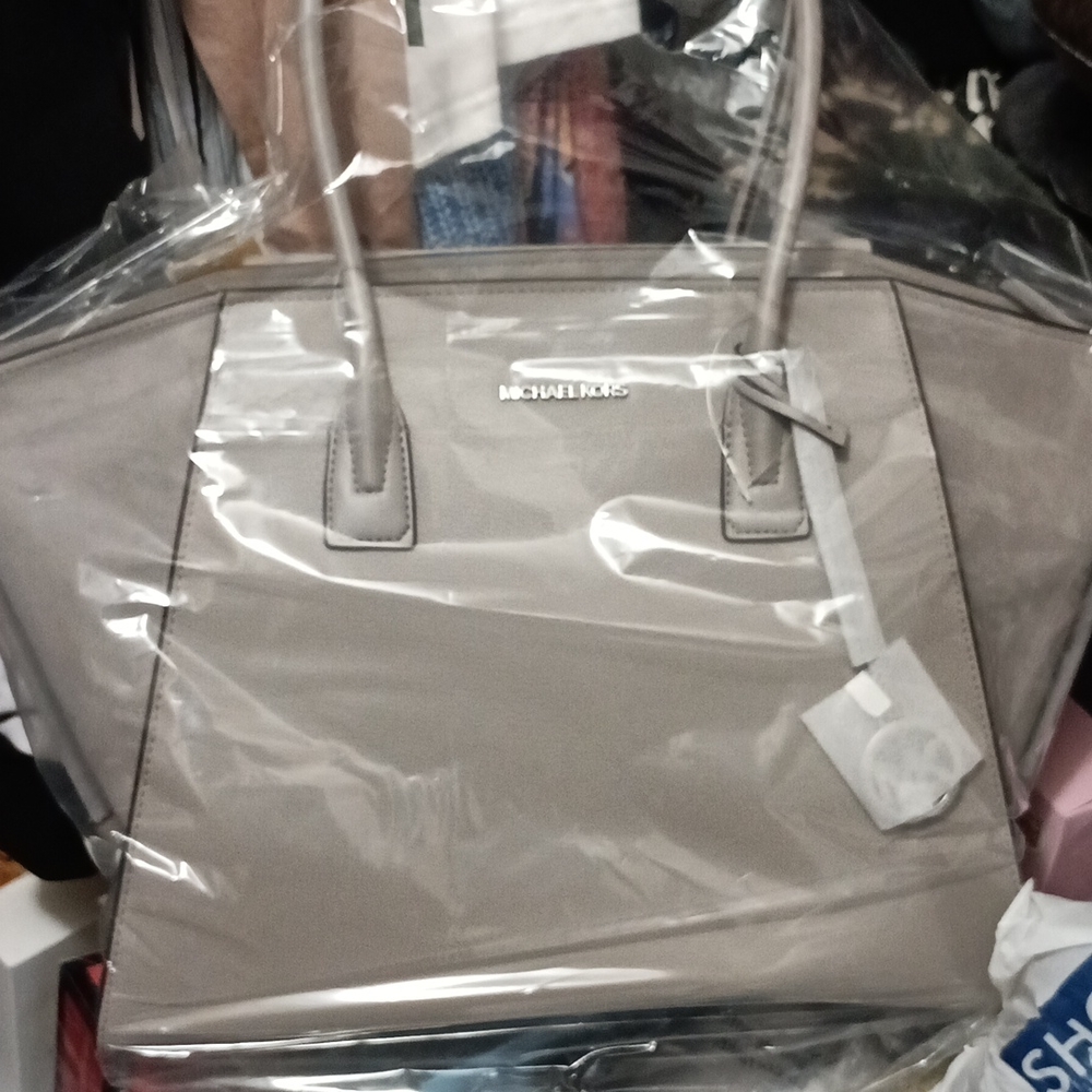 Gray Michael Kors Tote